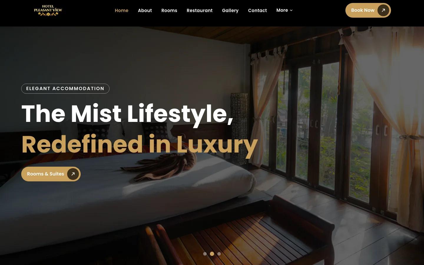 Hotel Pleasant View — Direct Booking Hospitality Platform — homepage